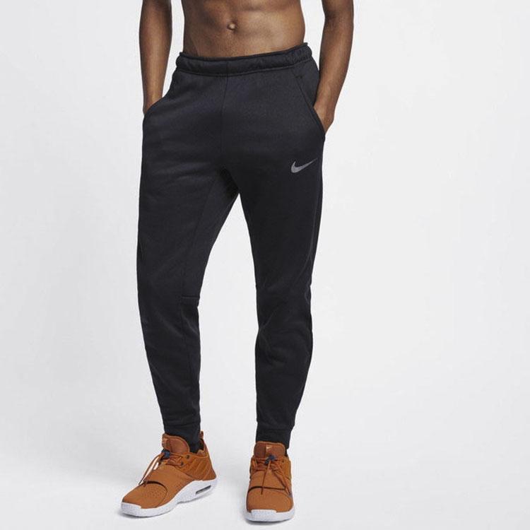 Nike Therma Tapered Fleece-Lined Training Joggers Men Bottoms Black 932256-010