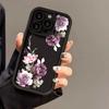 Peony Flower Phone Case For iPhone 15 Pro MaxCase iPhone 17 16 11 12 13 14 Soft SiliconeShockproof Phone Bumper Cover Case