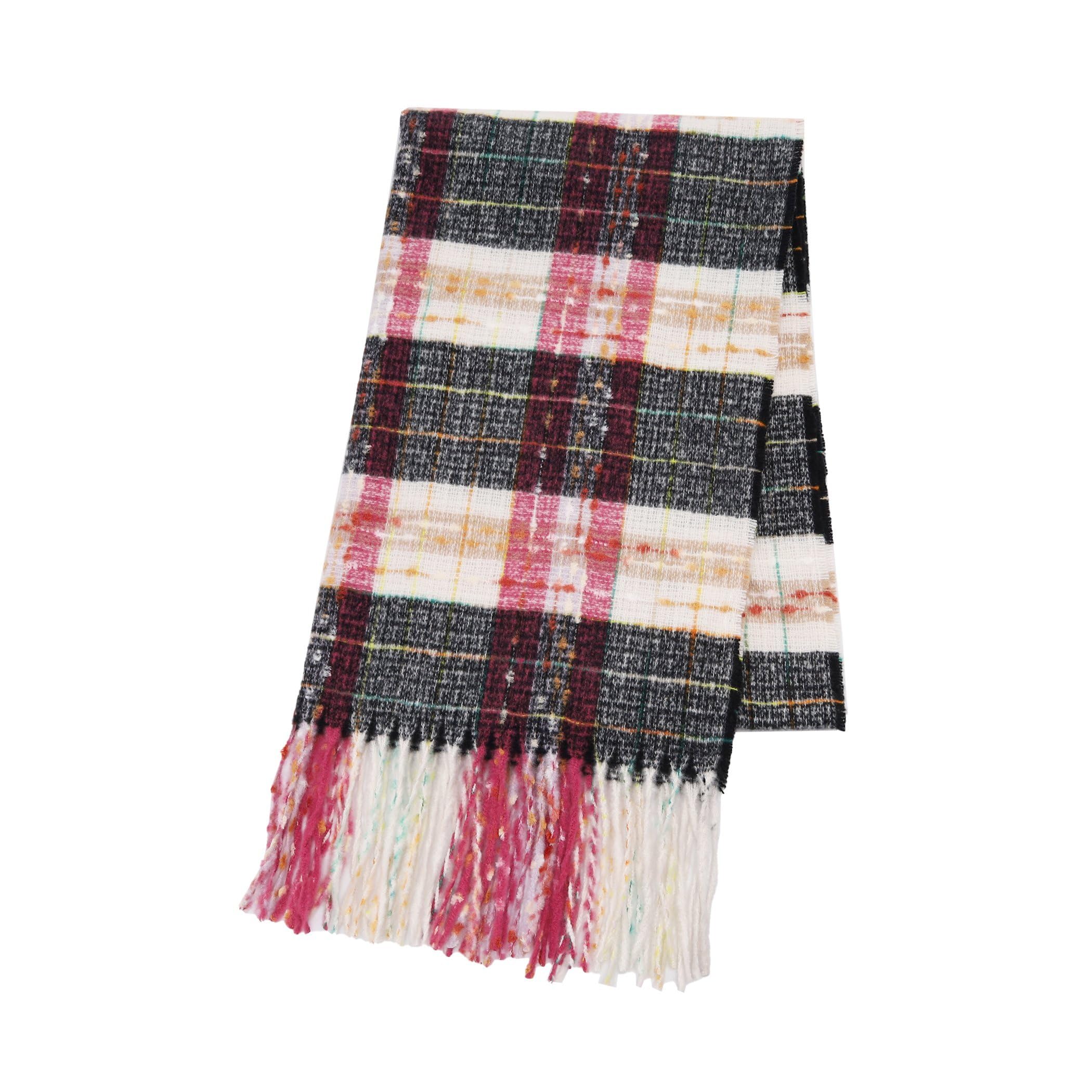 

Afternoon Tea Living Stole JQ42, Check Pattern, Pink