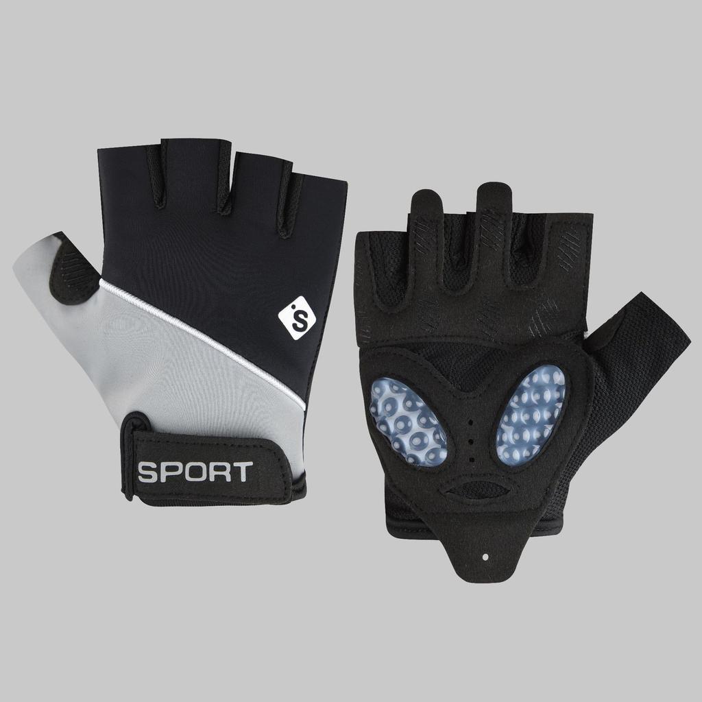 Fitness half-finger gloves outdoor riding breathable mountaineering non-slip and wear-resistant fitness shock-absorbing sports gloves