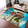 1pc Moana Pattern Area Rug Soft Flannel Floor Mat for Living Room, Bedroom, Sofa Coffee Table Floor Mat