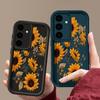 Hülle mit Sonnenblumenmuster für Samsung Galaxy S25 S24 Ultra Edge S23 S22 Plus S21 FE A34 A54 A15 A35 A55 A16 A26 A36 A56 5G Capa
