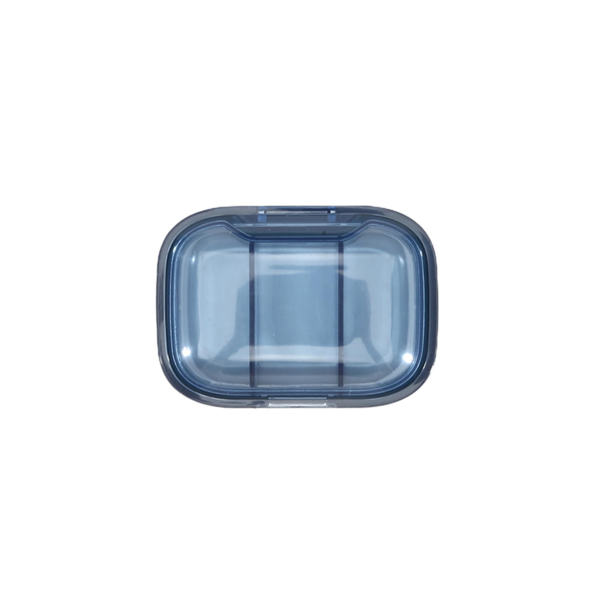 

Portable Mini Small Medicine Box Compact Organizer for Early-Mid-Day Tablets 3 Compartment Pill Storage Container one size синий