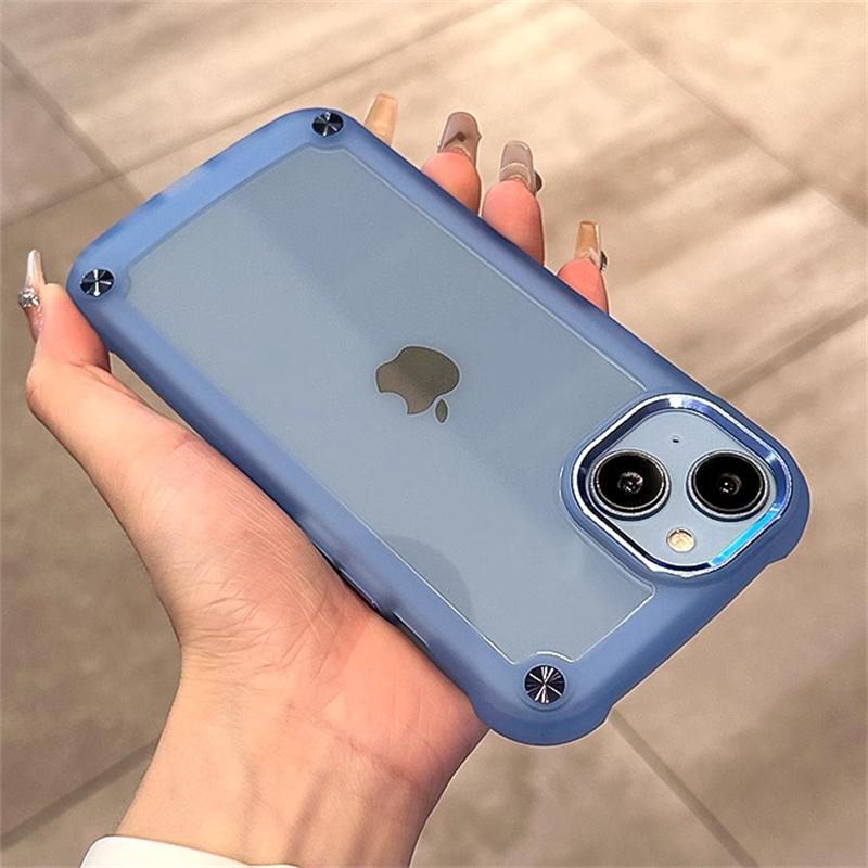 Luxury Rugged Heavy Duty Bumper Case For iPhone 15 14 12 11 13 Pro Max X XS XR 7 8 Plus SE Hybrid Shockproof Armor Clear Cover