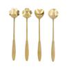 4Pcs Multi-color Coffee Mixing Spoon Rustless Steel Dessert Spoon Beverage Stirrer  Afternoon Tea