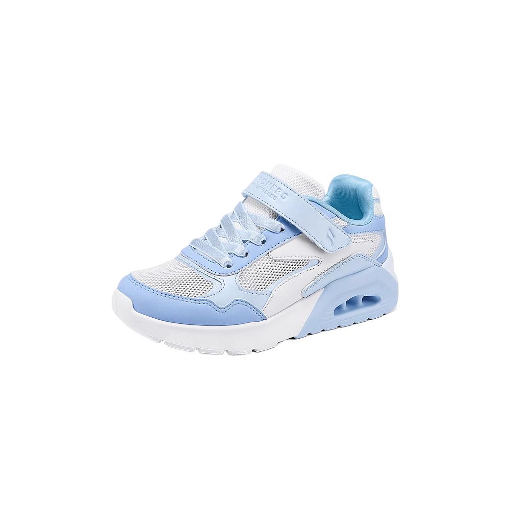 Skechers Kids Synthetic Leather Comfortable Simple Versatile Non-Slip Wear-Resistant Breathable Low-Top Casual Shoes Kids Sneaker 319380L-LTBL