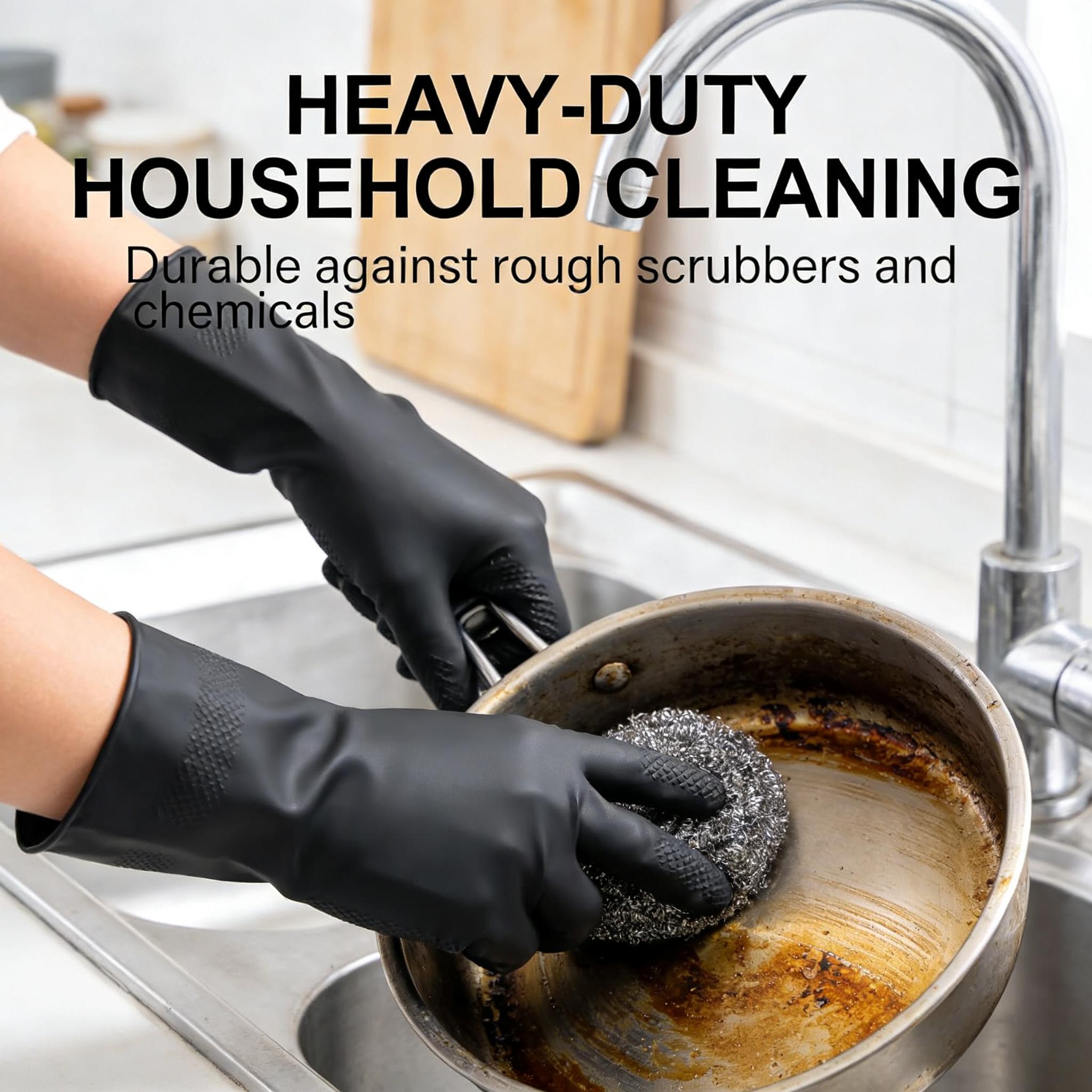 Disposable Nitrile Gloves 100PCS Powder Free Latex Free Puncture Resistant for Kitchen Cleaning Industrial Use синий
