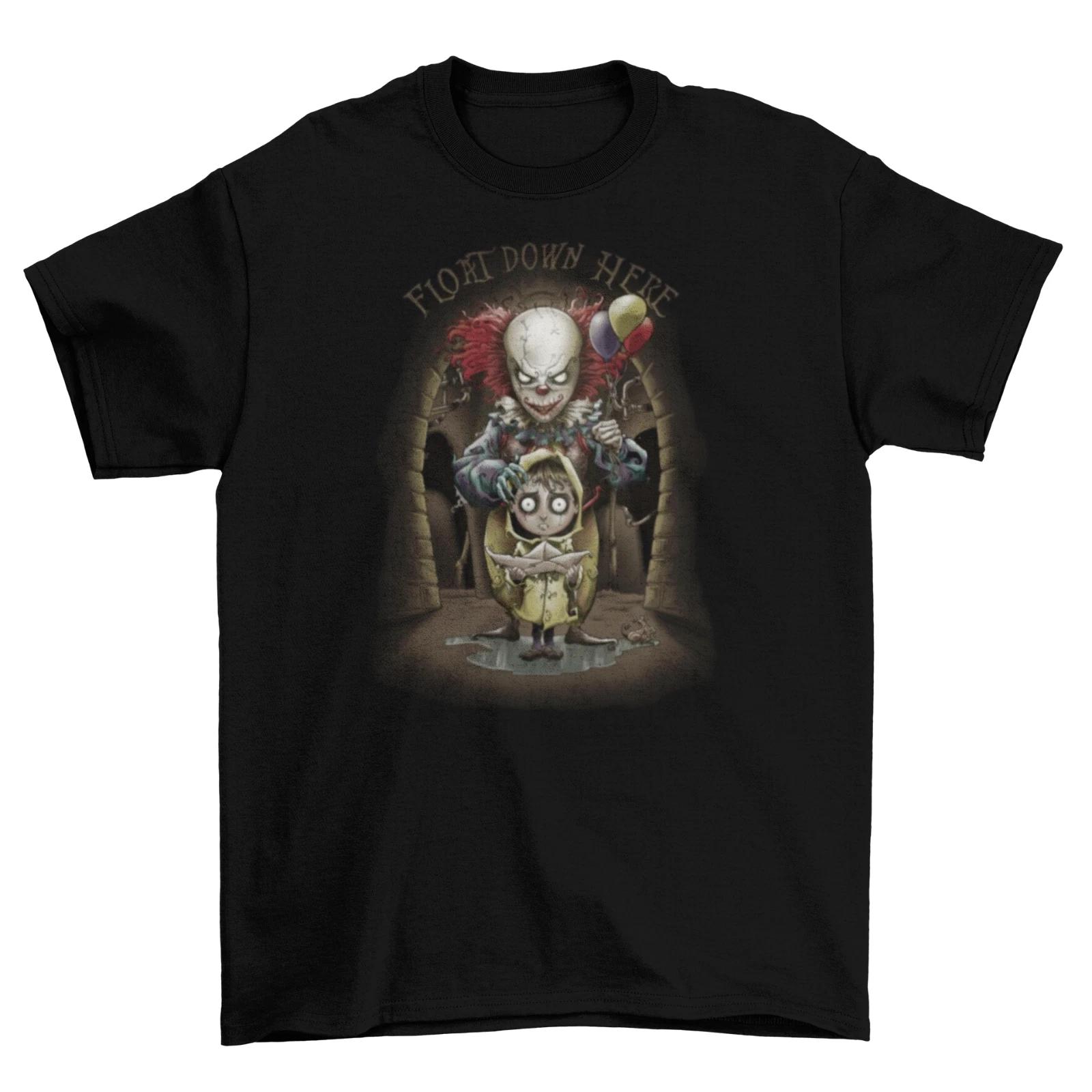 Float Down Here IT T-Shirt Unisex Funny Cotton Adult Clown Stephen King XS