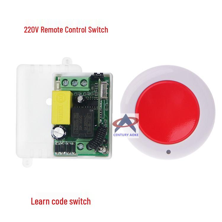 Remote Control Switch for Household Lighting, Transmitter and Receiver, AC220V, Compact Size