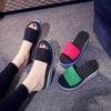 Regenbogen Damen Einriemen High Heel Sommer Strand Sandalen