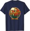 Vintage Paul Smiths New York Mountain Hiking Souvenir Print T-Shirt Anime Clothes Harajuku Mens T Shirts Cotton Four Seasons