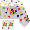 Thickened Disposable Tablecloth Plastic Waterproof Birthday Tablecloth Oil-proof Multicolor Table Covers Happy Birthday Star