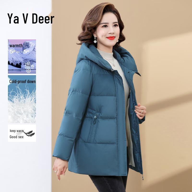 

Yalu Women s Mid-Length Duck Down Jacket 4XL (140-155 jin)