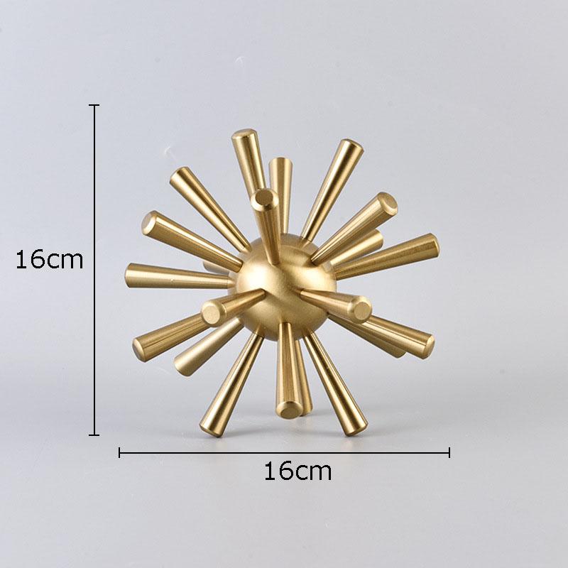 

Креативные поделки из морского ежа Настольные украшения Декор гостиной Металлические поделки Скульптура «Колючий шар» Современный декор дома Произведение искусства