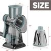 3 In 1 Rotary Cheese Grater Versatile Manual Vegetable Slicer Peanut Nuts Grinder Cheese Vegetable Shredder