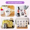 50PCS Cartoon Skeleton Animal Stickers, Cute Skull Decals for Notebook Journal DIY, Waterproof Decoration
