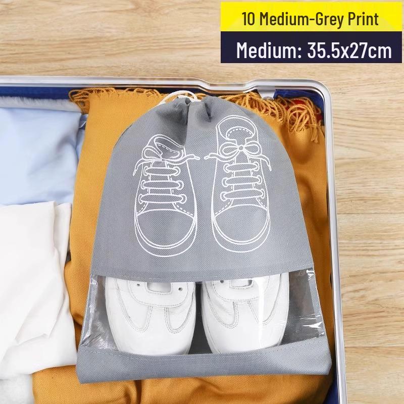 Geantă de depozitare pantofi de călătorie, Set huse pantofi cu șnur, rezistente la praf