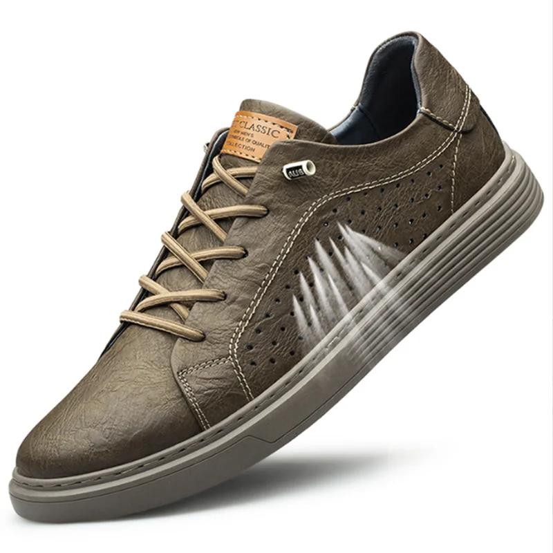 

Fashion Italian Brand Black Genuine Leather Oxford Shoes UNISEX Casual Shoes Lace Up Flat Sneakers Luxury Shoes for Men Big Size37-47 37