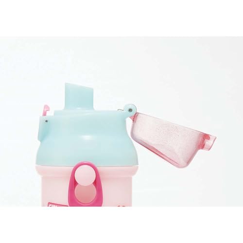 Skater Children's Plastic Water Bottle 480ml One Push Open/Close Antibacterial Child Friendly Lightweight Antibacterial Treatment Made in Japan Paw Pa