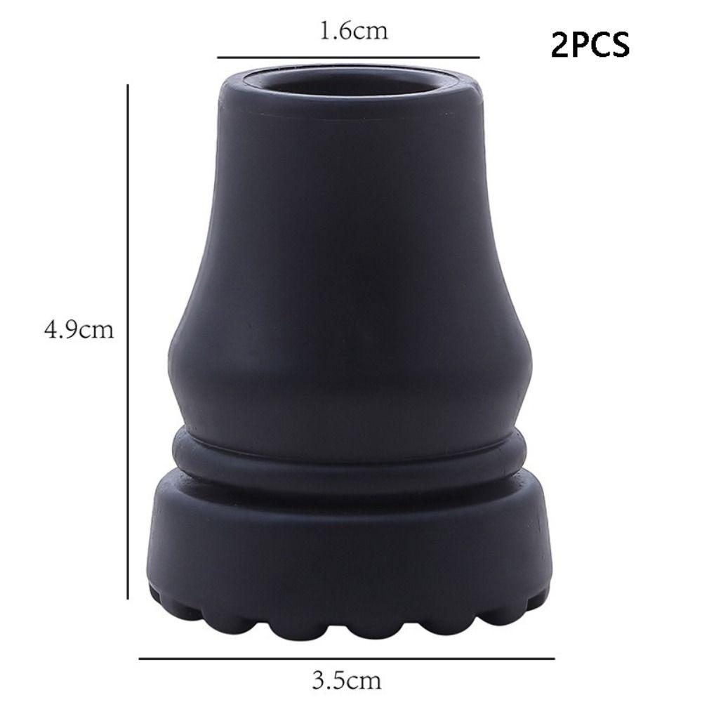 

2 шт., резиновые нижние накладки на костыль, противоскользящие треккинговые палки, нижняя крышка для скалолазания 1.6cm