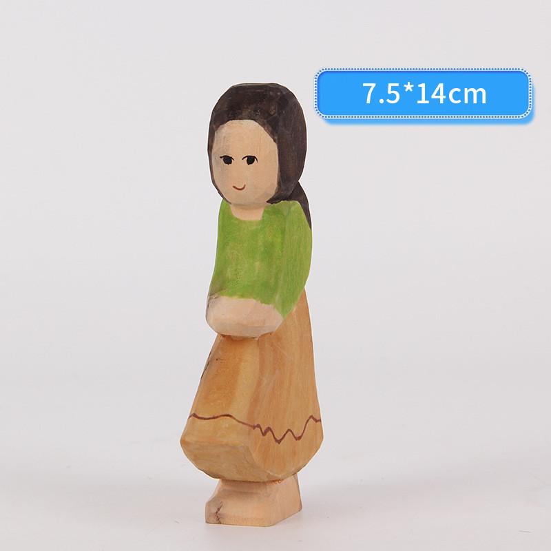

Handmade Wooden Figure Sculpture For Desk Display And Collectible Gift хаки