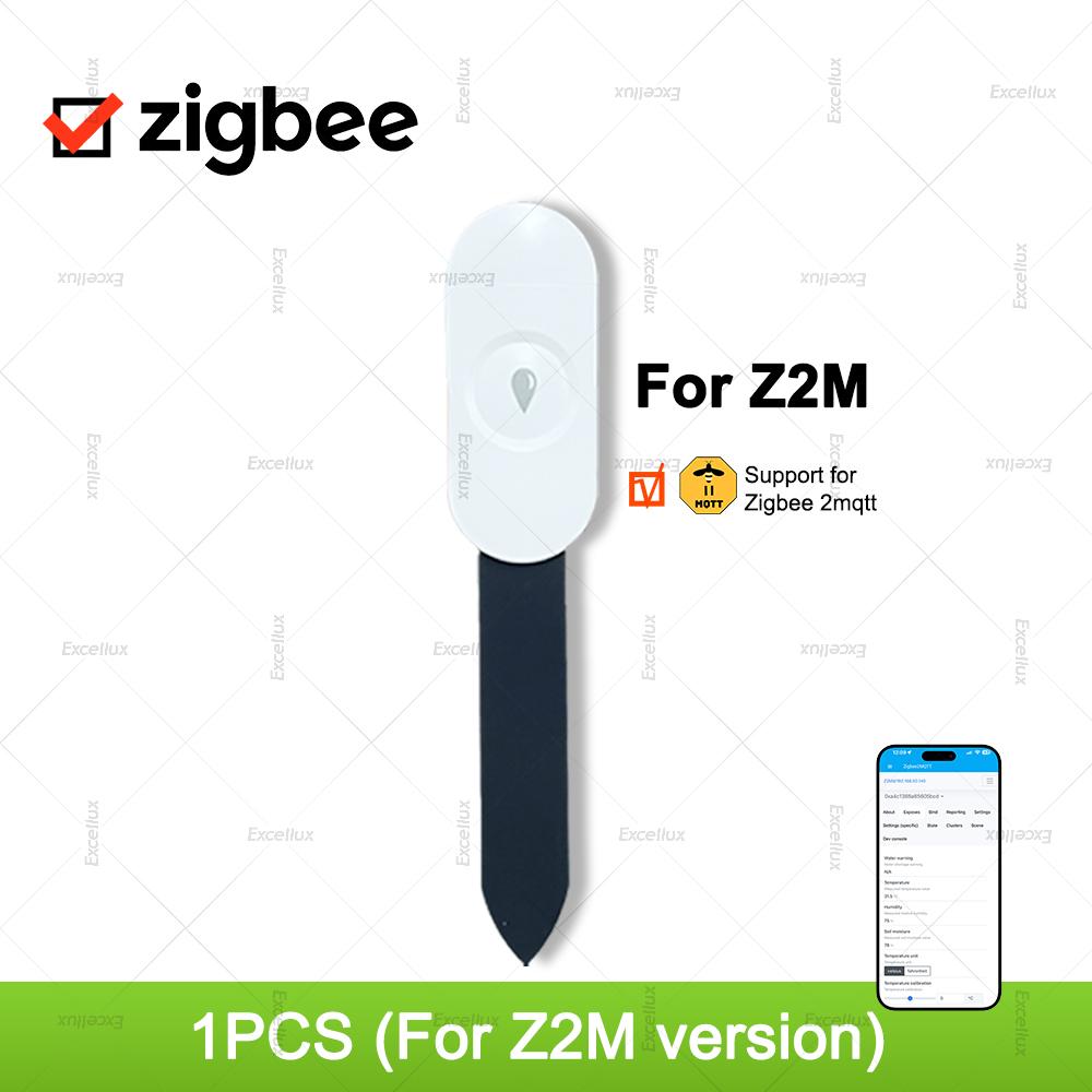 Tuya Smart Life Zigbee Soil Moisture Tester Temperature Hygrometer Meter Soil Sensor For Home Garden Automation Irrigation Z2M