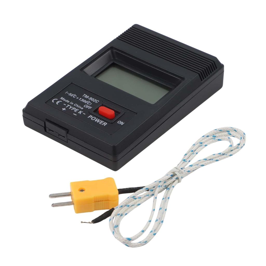 TM902C Portable Digital Thermometer with K Type Temperature Probe and LCD Display for Fast Accurate Readings 50 to 1300 Celsius