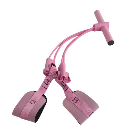 4/8-Tube Pedal Ankle Puller Resistance Band with Handle Elastic Yoga Sit-up Pull Rope Men Women Pedal Tensioner Exerciser Workout Equipment