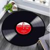 1Pc Music Staff Circular Print Rug - home decoration Carpet For Living Room Bedroom Flooring Computer Chair Area Rug