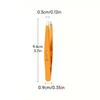 1/3/5PCS Eyebrow Tweezers Color Beauty Fine Hair Puller Makeup Tool Stainless Steel Diagonal Eyebrow Clip Disassembly (Orange)