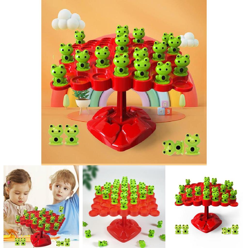 Interactive Frog Balance Tree Desktop Toy For Kids Enhances Motor Skills And Intelligence