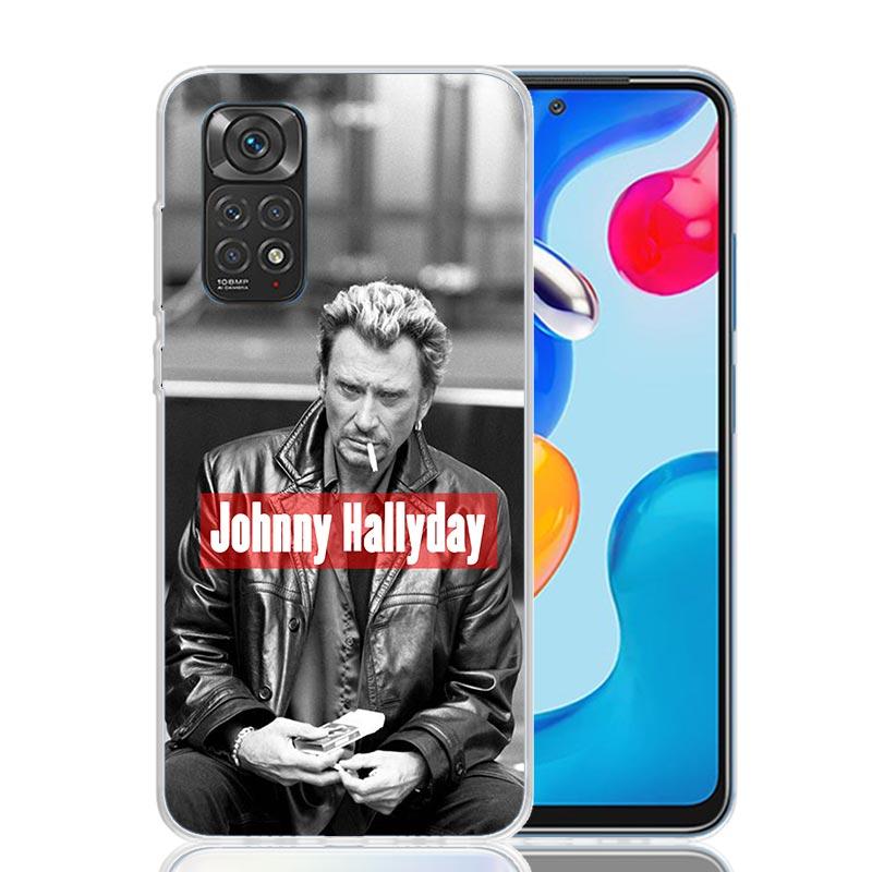 Custodia per Telefono Musicale Johnny Hallyday Per Xiaomi Redmi Note 14 13 14S 12S 12 11S 11T 11E Pro Plus 10S 10 9S 9 Art Personalizzata Coque Ca