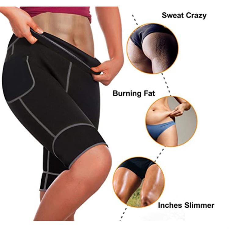 

High Waist Neoprene Sweat Tights: Body Shaping, Hip & Butt Lifting, Tummy Control Fitness Pants M чорний