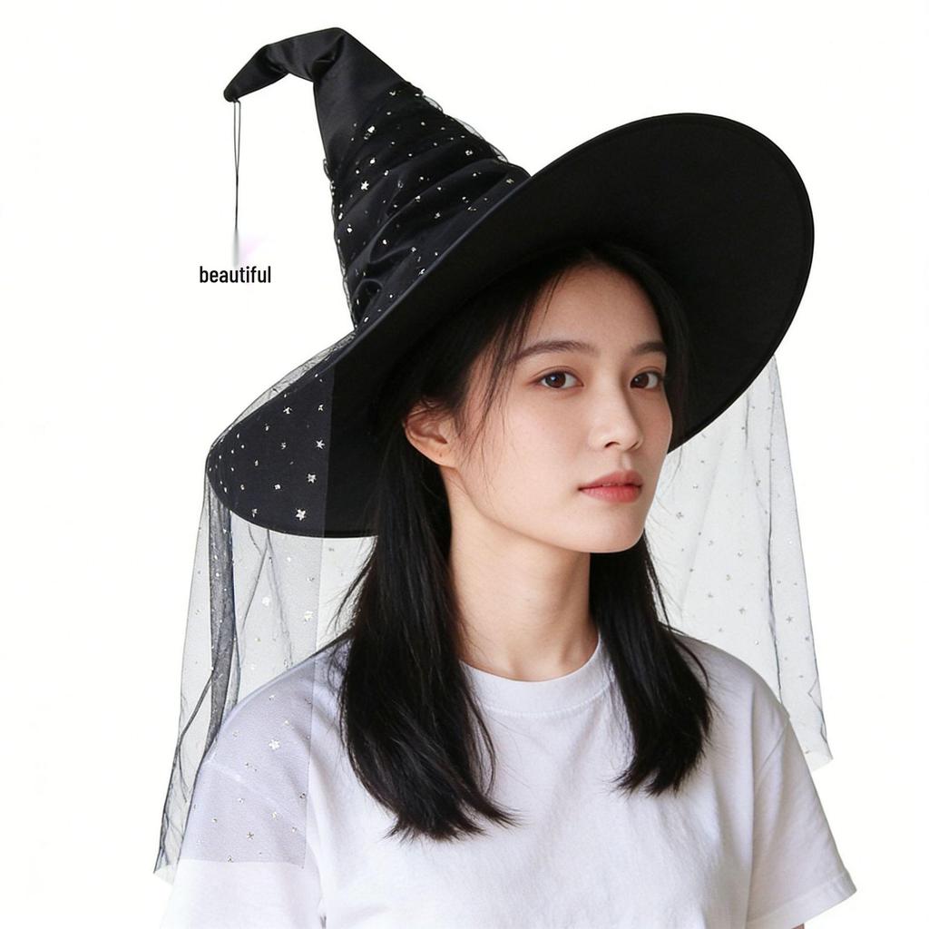 Kids & Adults Halloween Wizard Witch Costume Hat Party Supplies