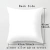 45x45 Cm Ginkgo Print Cushion Cover for Living Room Sofa Bedroom Home Decoration Square Polyester Pillowcase Waist Pillow Cover