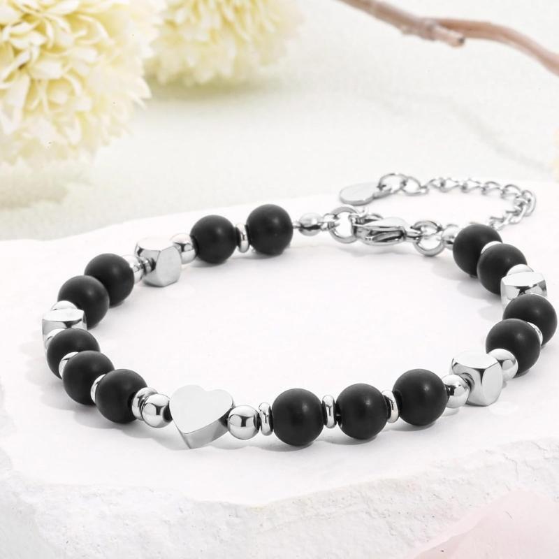 Armband mit Natursteinperlen Handgefertigt Mit Echten Edelsteinen Verstellbares Handgelenk Schmuckzubehör Für Damen Herren