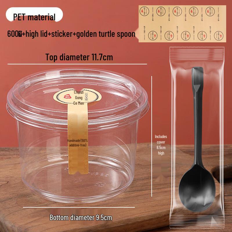 

Disposable Dessert Bowl Set with Spoons and Stickers