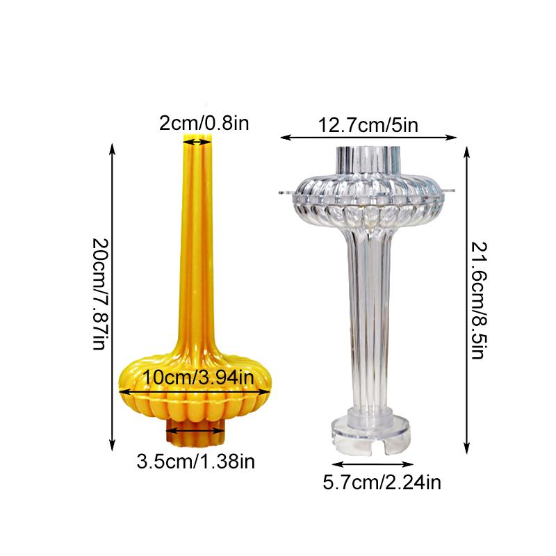 1PC 3D Vase-Shaped Mold Creative Plastic Resin Casting Tool Home Decor Flexible Crafting Tool DIY Scented Candles