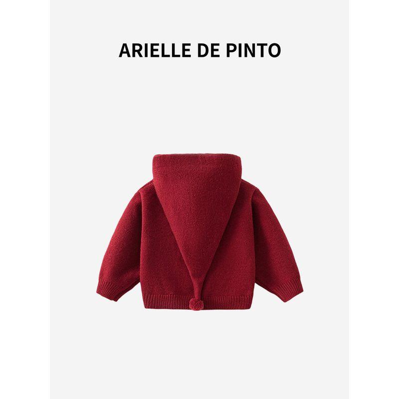 French Arielle De Pinto Knitted Sweater for Boys and Girls, Autumn and Winter Style, Cat with Lines Drawn on It, Wizard Hat, Christmas Sweater