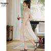 Women's A-Line Chiffon Midi Dress
