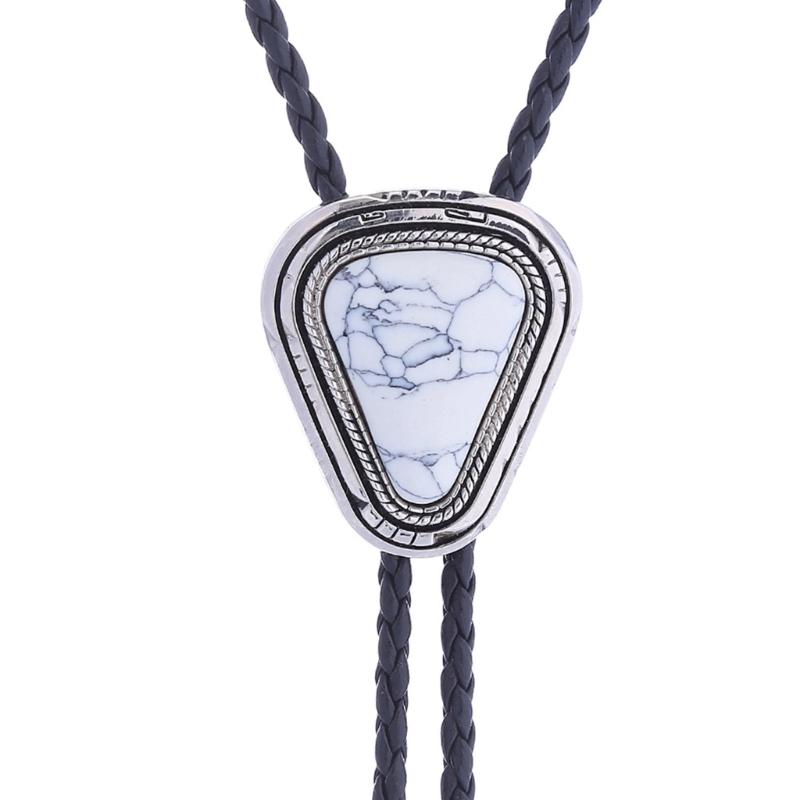 Alloy Bolo Tie for Men Cowboy Bolo Tie Necktie Collar Pendant WesternStyle Necklace for Teens Cowboy Rodeos Accessory