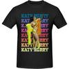 Camiseta Masculina ARKJONVH com Estampa Katy Music Perry, Algodão Puro Respirável e Elástica, Casual