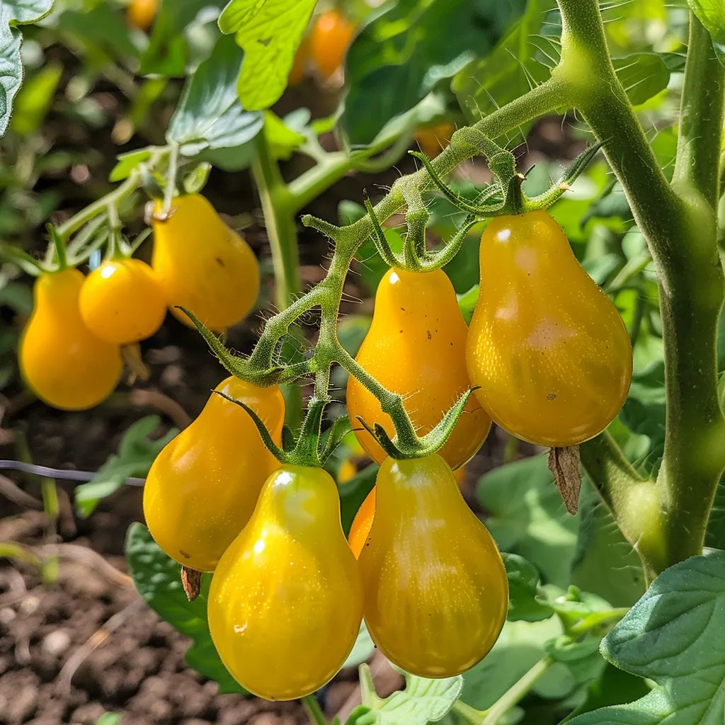 35 Graines de Tomate Cerise Poire Jaune - SemiSauvage Permaculture
