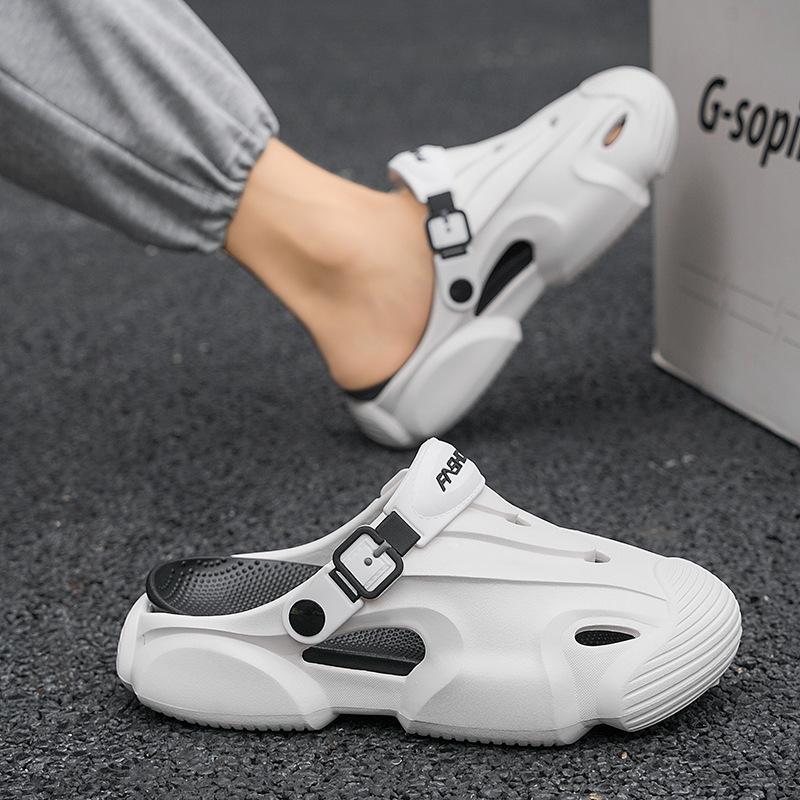 

Туфли Hole мужские летние нескользящие и износостойкие тапочки-мешки мужские спортивные с мягкой подошвой большого размера пляжные классные 45