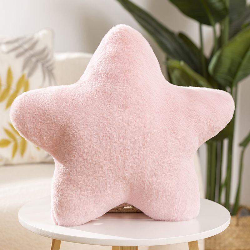 Multi-coloured star pillow super soft cute plush toy sleeping pillow for kids