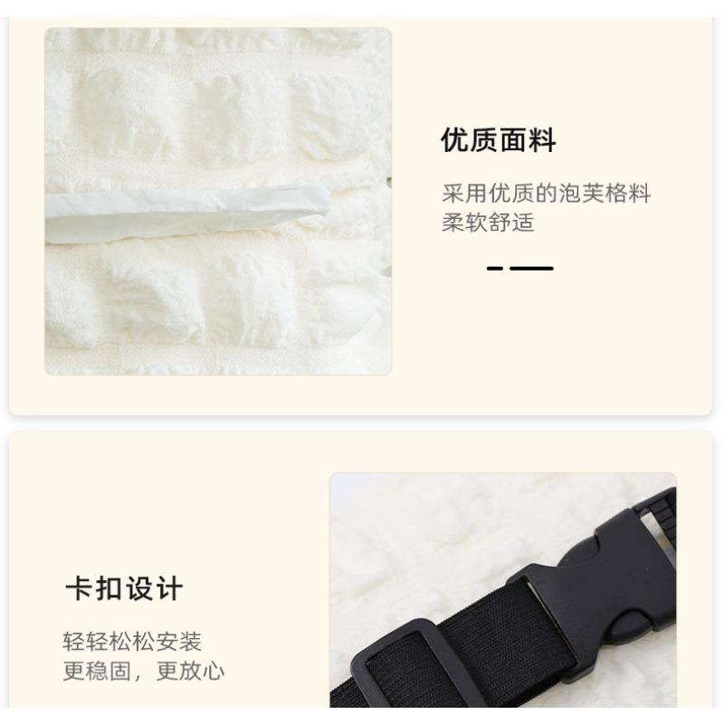 Creative Puff Grid Multifunctional Car Tissue Box Cute Decorative Tissue Holder For Automobile