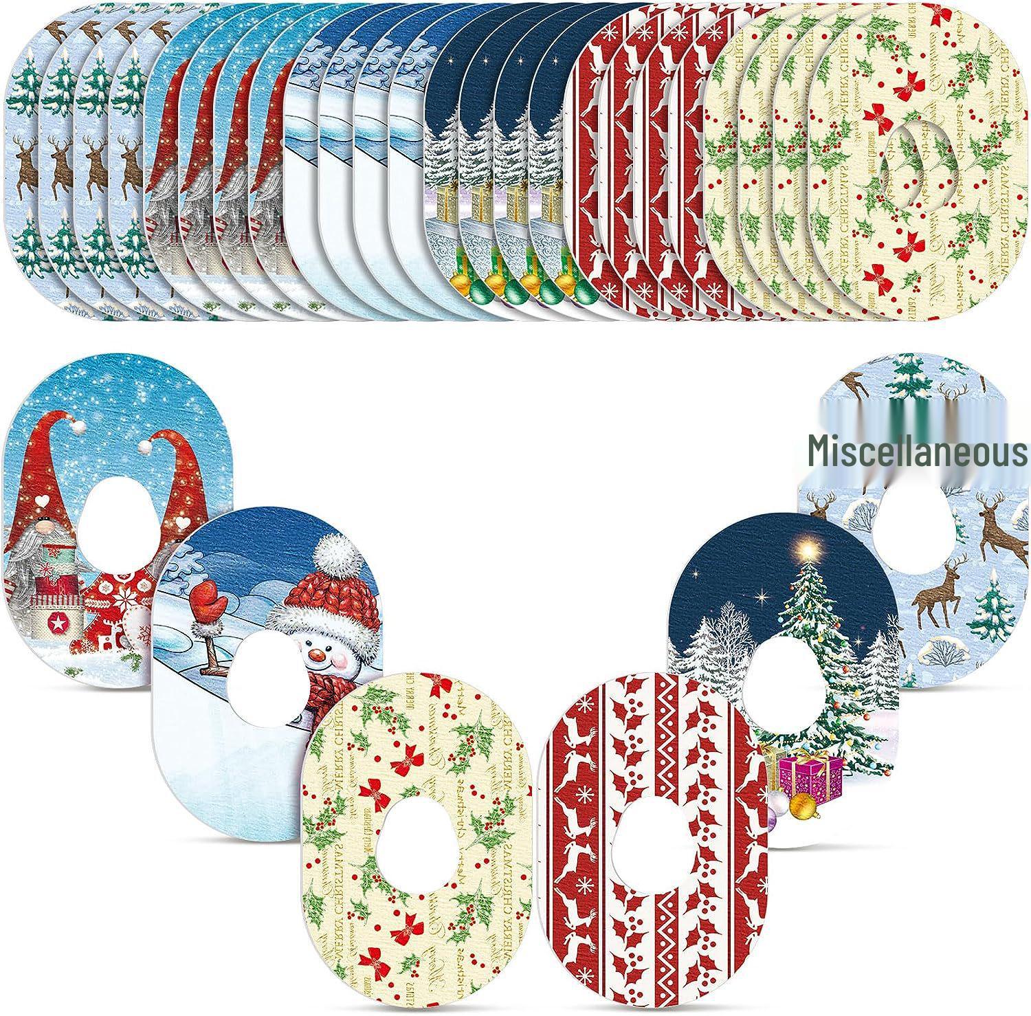 

Праздничная мультяшная водонепроницаемая наклейка для глюкометра: Влагозащищенный, Цветной, Динамический сенсорный пластырь