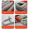 Cuerda de remolque de alta resistencia para coche, cable de rescate de emergencia duradero