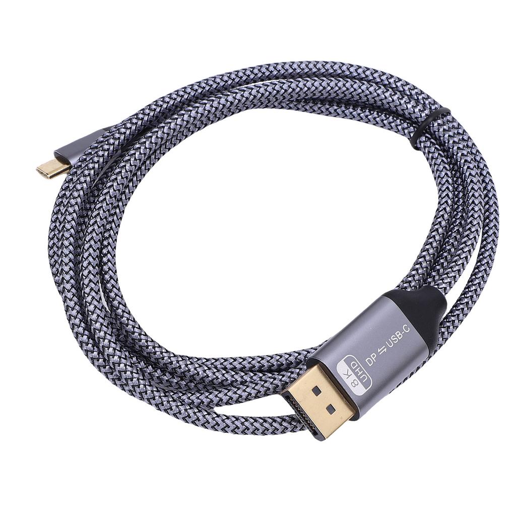 Type C to DisplayPort Cable Fit for MacBook Pro Air Laptop Plug and Play 8K 60Hz USB C to DisplayPort Woven Cord