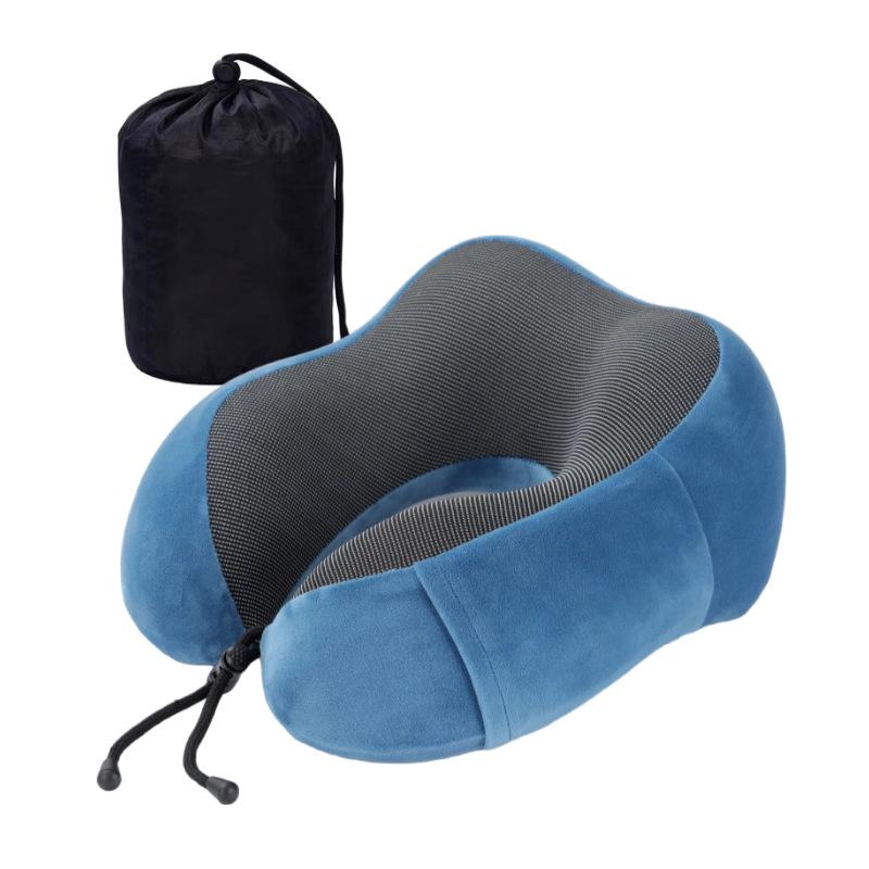 Hump-Shaped Memory Foam U-Shaped Neck Pillow for Office, Travel, and Business Trips
